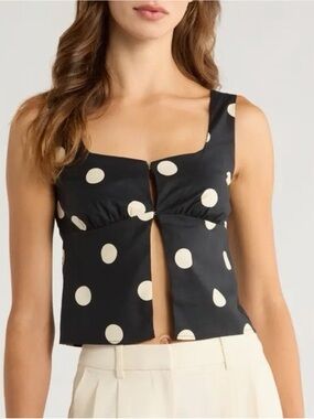 Reformation polka dot tank!